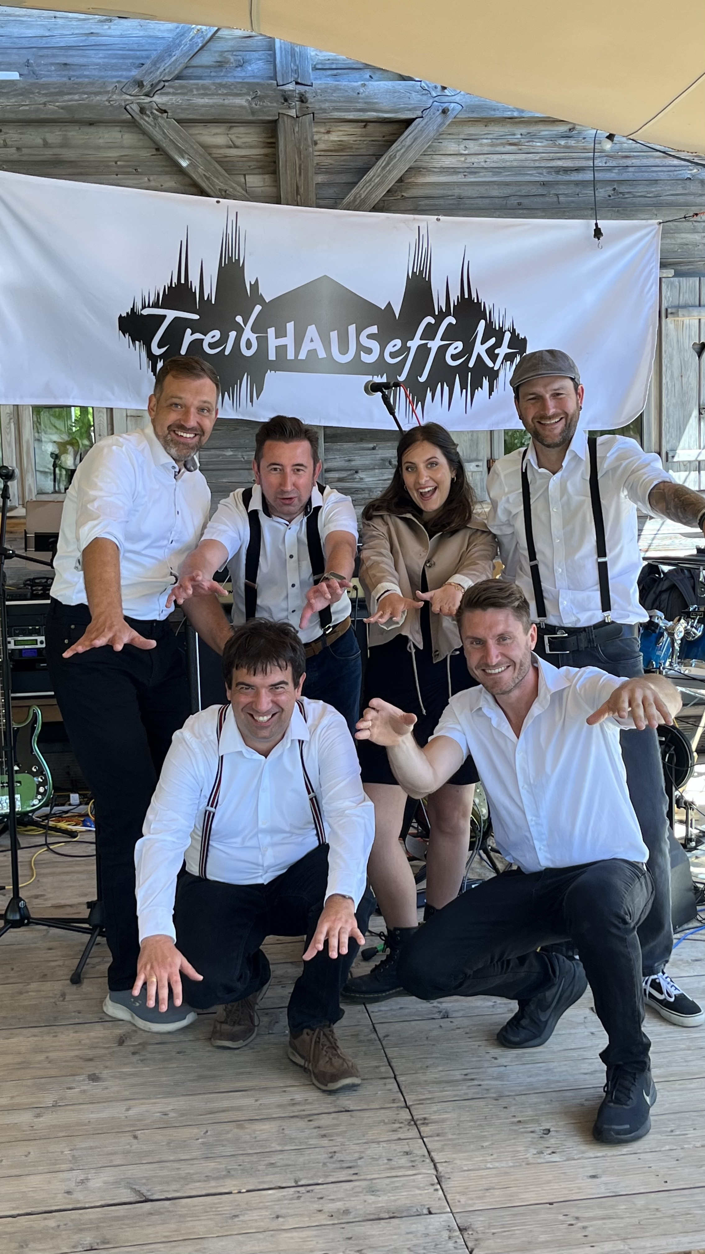 Treibhauseffekt bei einem Auftritt